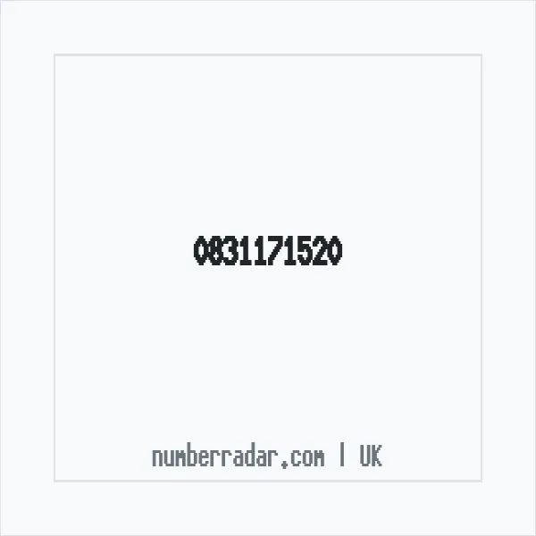 Reverse number check for +44 831171520 — who called me?