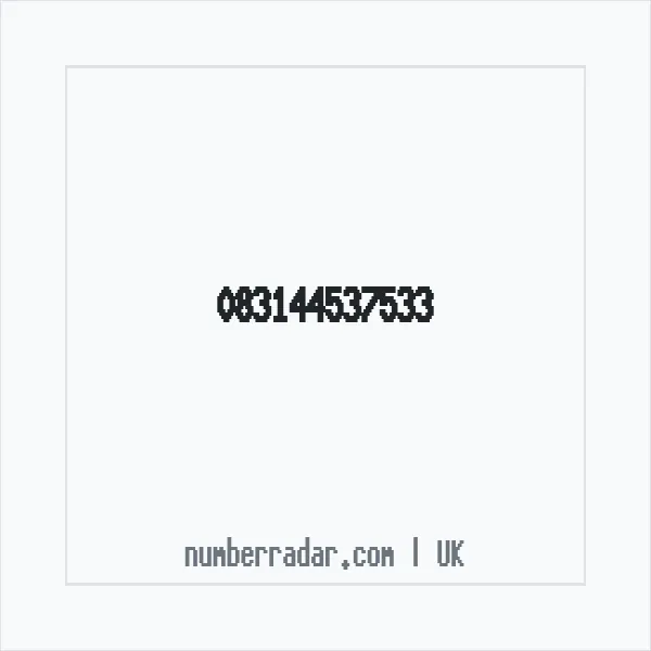 Reverse number check for +44 (8314) 453-753 — who called me?