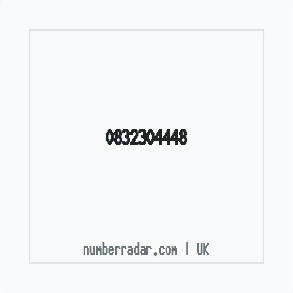 Reverse number check for +44 832304448 — who called me?