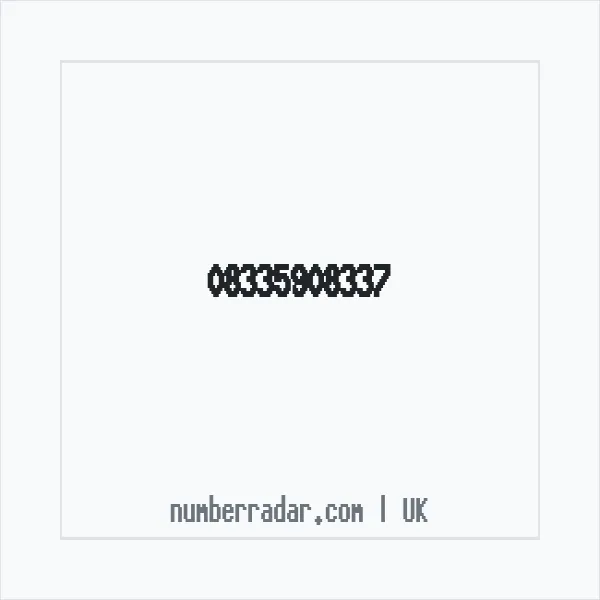 Reverse number check for +44 833 590 8337 — who called me?
