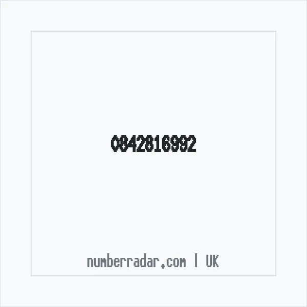 Reverse number check for +44 842816992 — who called me?