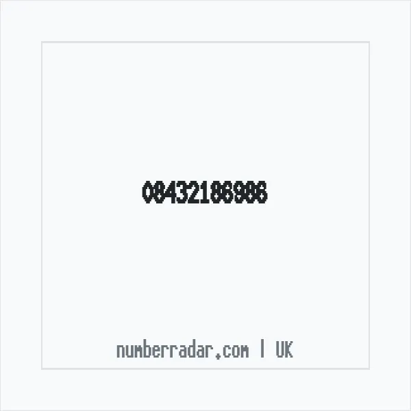 Reverse number check for +44 843 218 6986 — who called me?