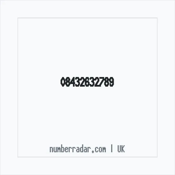 Reverse number check for +44 843 263 2789 — who called me?