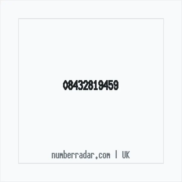 Reverse number check for +44 843 281 9459 — who called me?