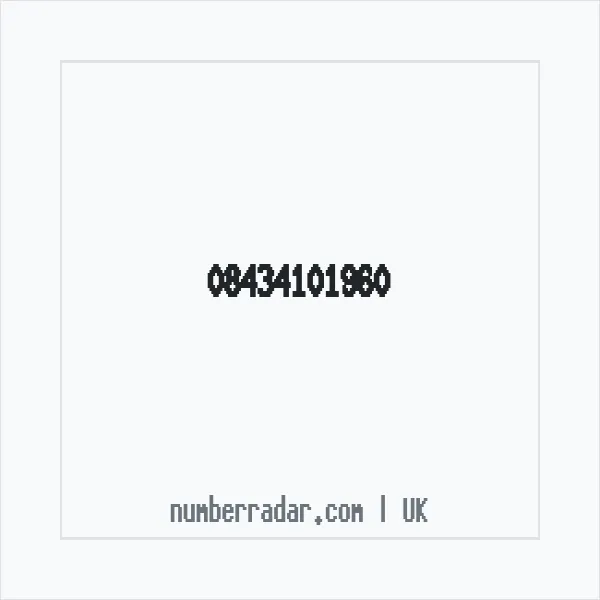 Reverse number check for +44 843 410 1960 — who called me?
