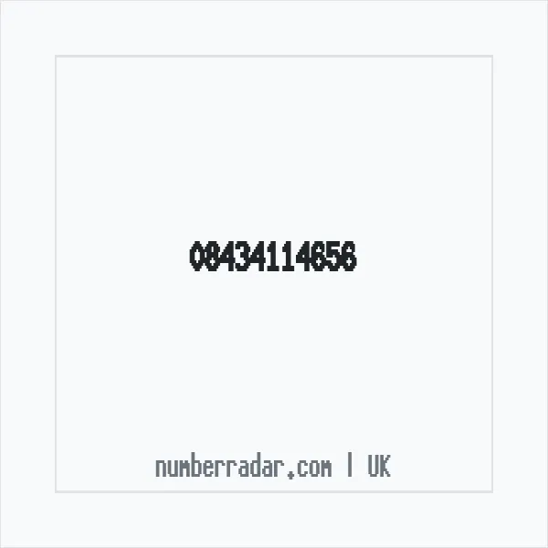 Reverse number check for +44 843 411 4656 — who called me?