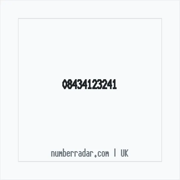 Reverse number check for +44 843 412 3241 — who called me?