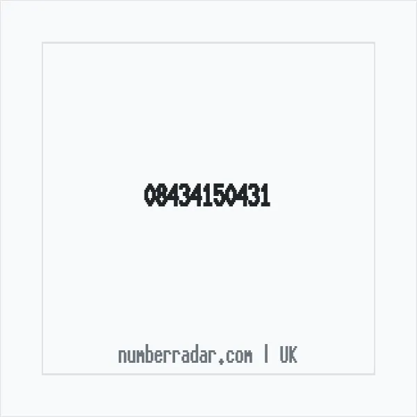 Reverse number check for +44 843 415 0431 — who called me?