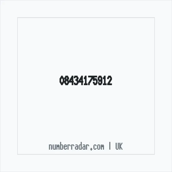 Reverse number check for +44 843 417 5912 — who called me?