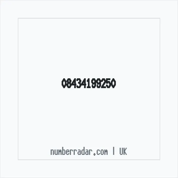 Reverse number check for +44 843 419 9250 — who called me?