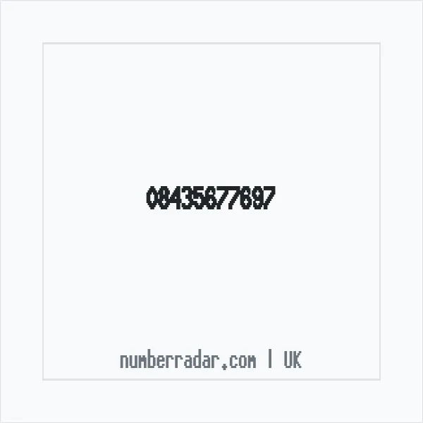 Reverse number check for +44 843 567 7697 — who called me?