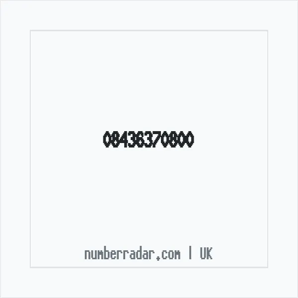 Reverse number check for +44 843 637 0800 — who called me?