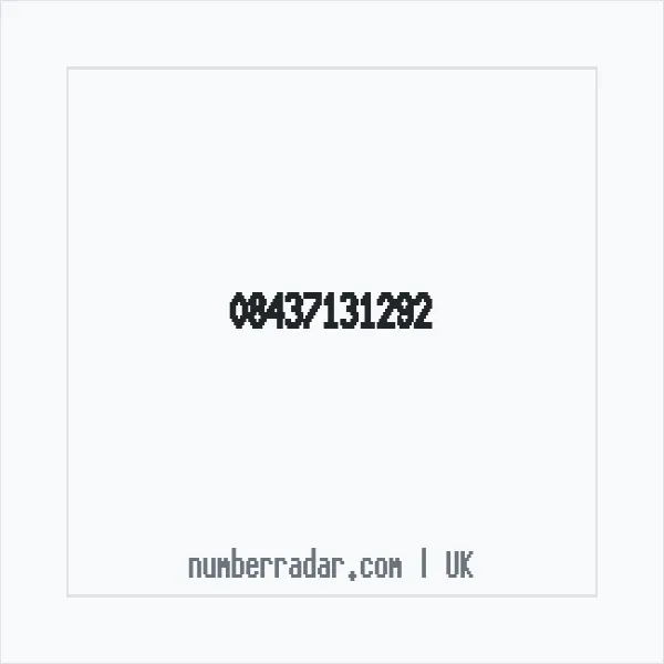 Reverse number check for +44 843 713 1292 — who called me?