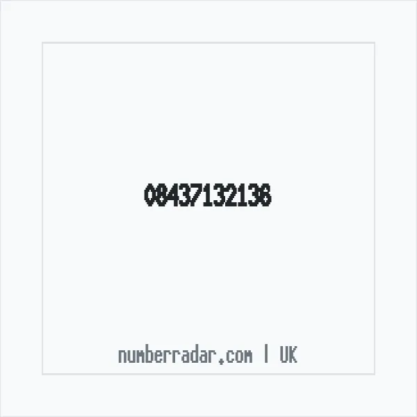 Reverse number check for +44 843 713 2136 — who called me?