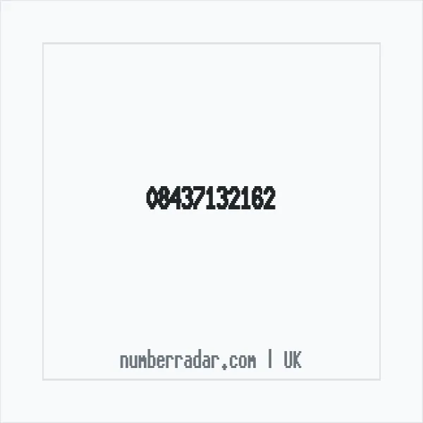 Reverse number check for +44 843 713 2162 — who called me?