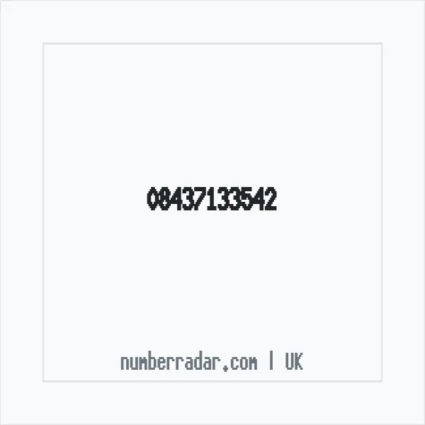 Reverse number check for +44 843 713 3542 — who called me?