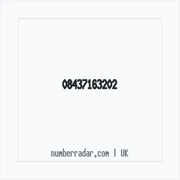 Reverse number check for +44 843 716 3202 — who called me?
