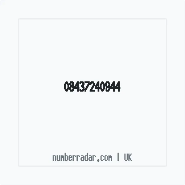 Reverse number check for +44 843 724 0944 — who called me?