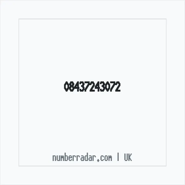 Reverse number check for +44 843 724 3072 — who called me?