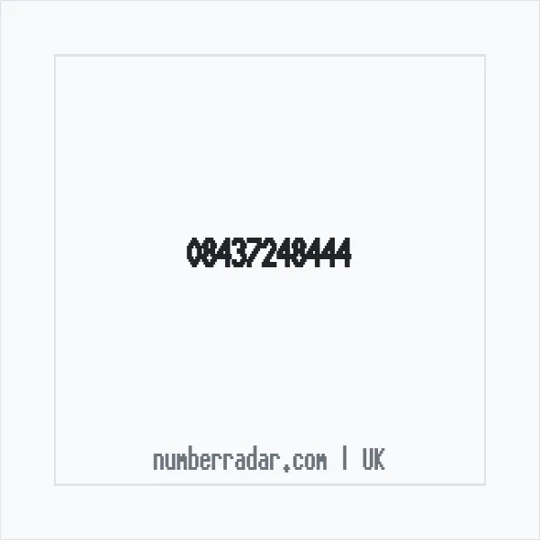 Reverse number check for +44 843 724 8444 — who called me?
