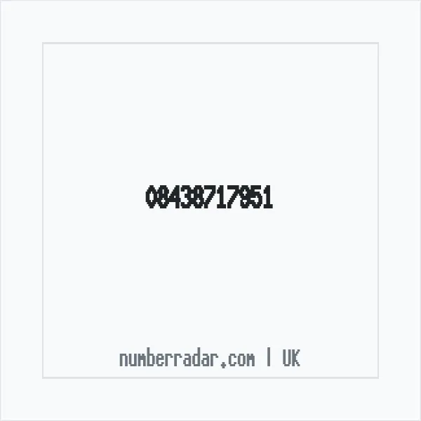 Reverse number check for +44 843 871 7951 — who called me?
