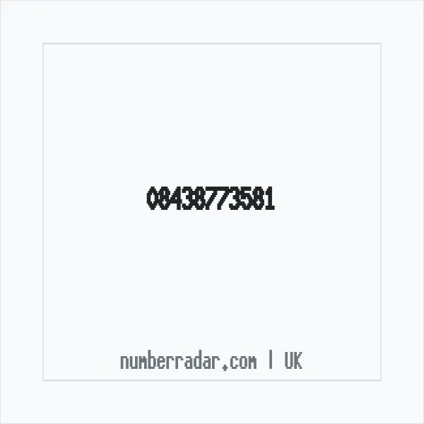 Reverse number check for +44 843 877 3581 — who called me?