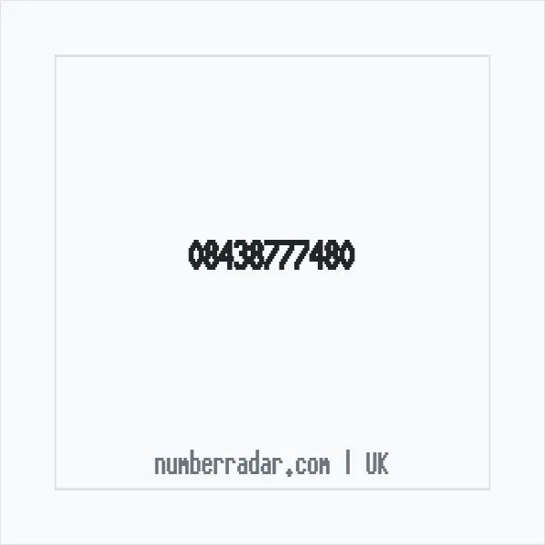 Reverse number check for +44 843 877 7480 — who called me?