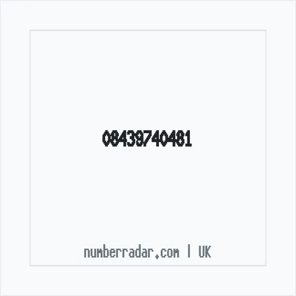 Reverse number check for +44 843 974 0481 — who called me?