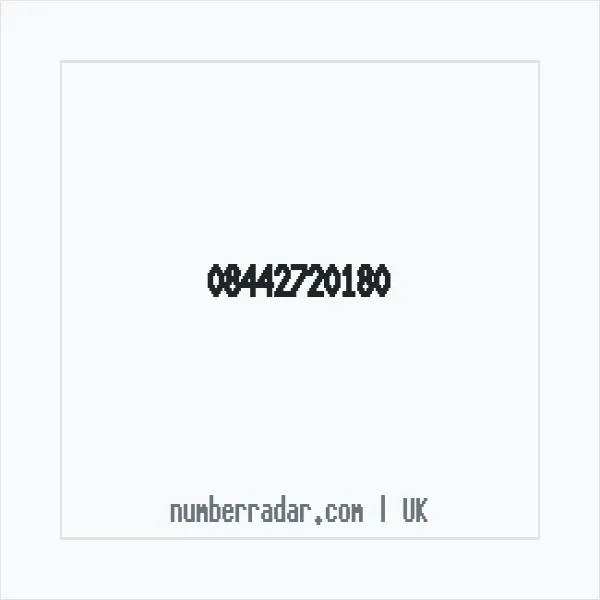 Reverse number check for +44 844 272 0180 — who called me?