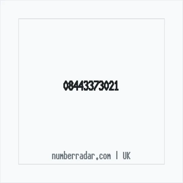 Reverse number check for +44 844 337 3021 — who called me?