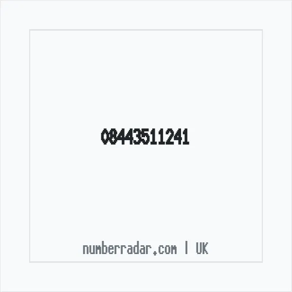 Reverse number check for +44 844 351 1241 — who called me?