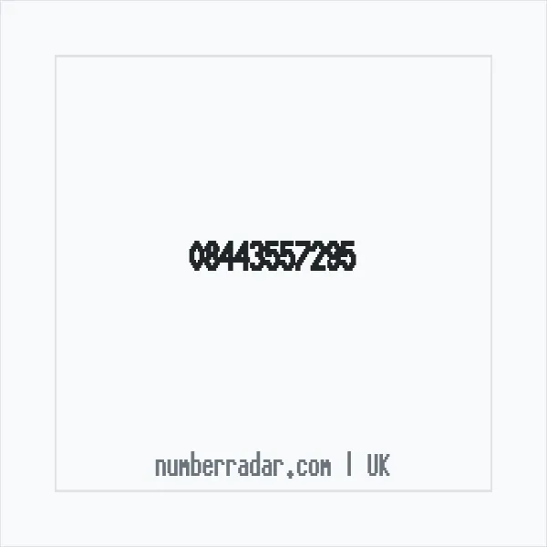 Reverse number check for +44 844 355 7295 — who called me?