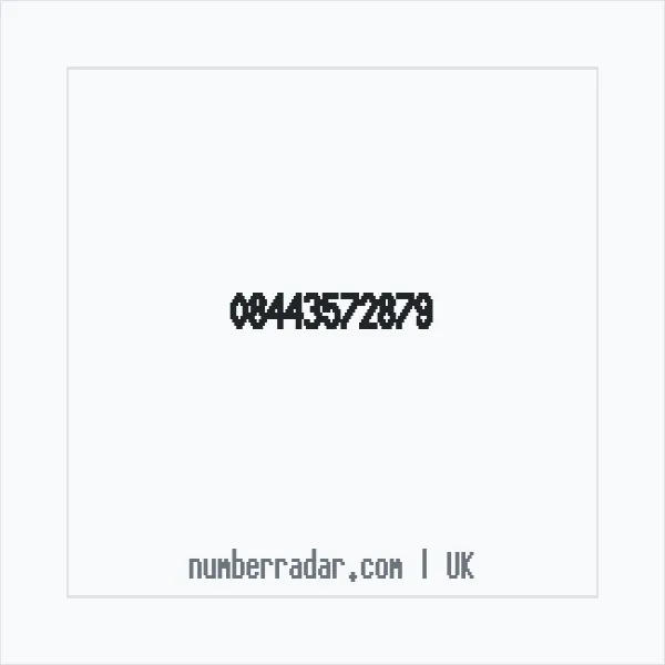 Reverse number check for +44 844 357 2879 — who called me?