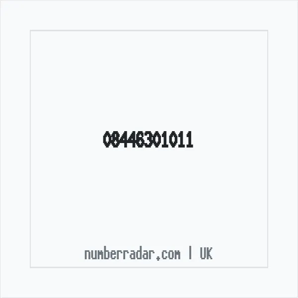 Reverse number check for +44 844 630 1011 — who called me?