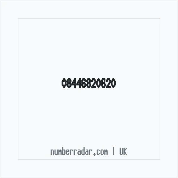 Reverse number check for +44 844 682 0620 — who called me?