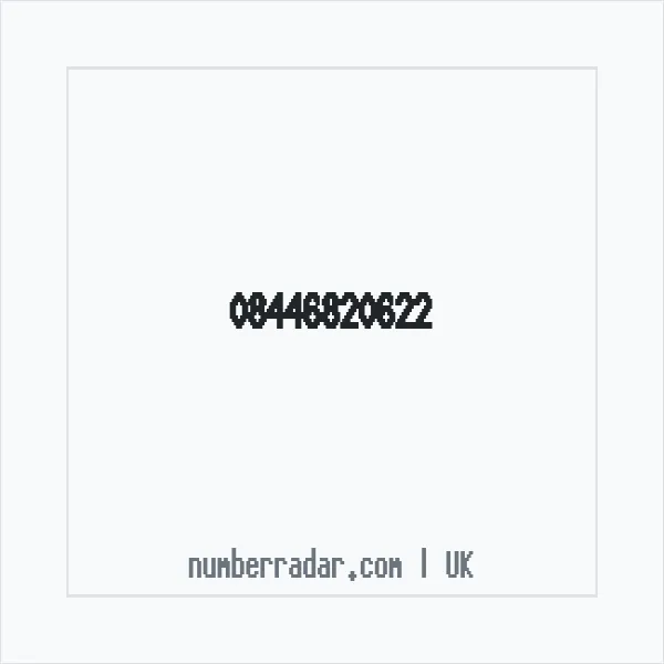 Reverse number check for +44 844 682 0622 — who called me?