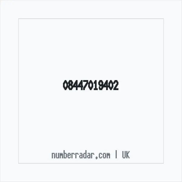 Reverse number check for +44 844 701 9402 — who called me?