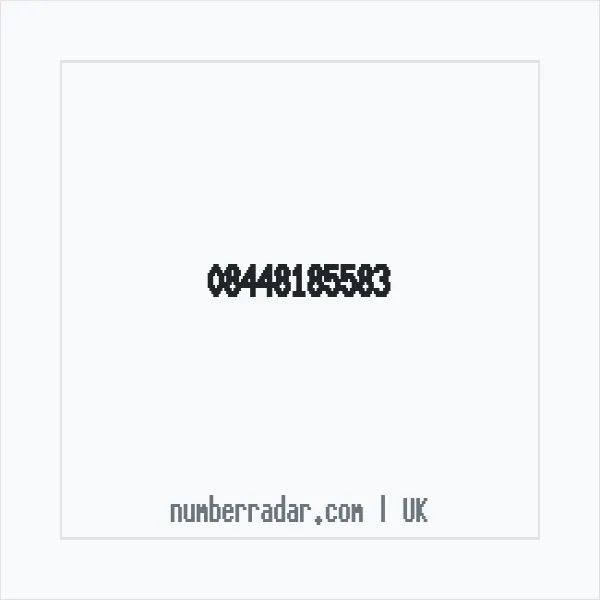 Reverse number check for +44 844 818 5583 — who called me?