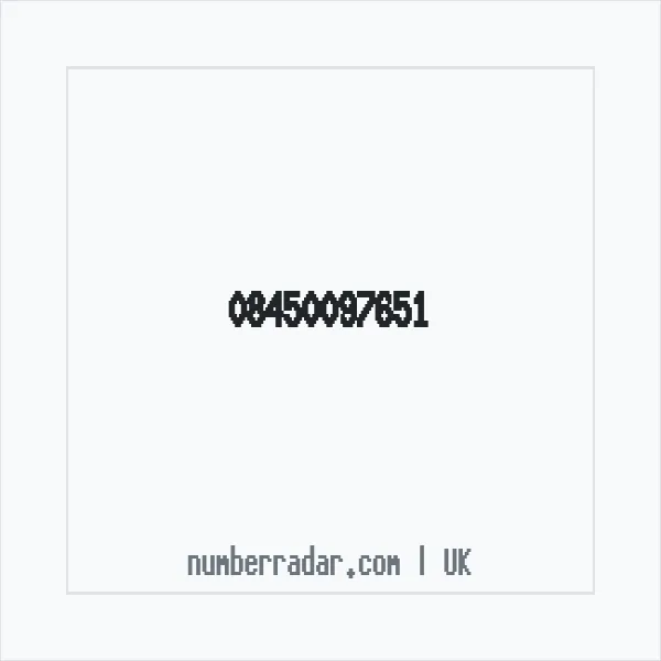 Reverse number check for +44 845 009 7651 — who called me?