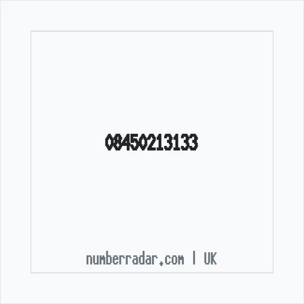 Reverse number check for +44 845 021 3133 — who called me?