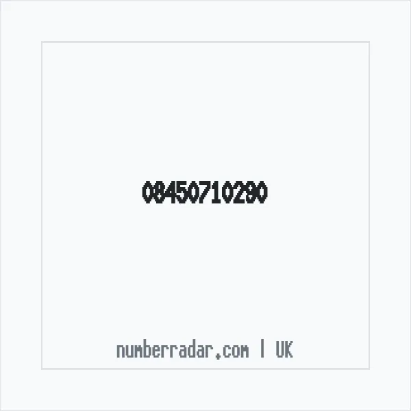 Reverse number check for +44 845 071 0290 — who called me?