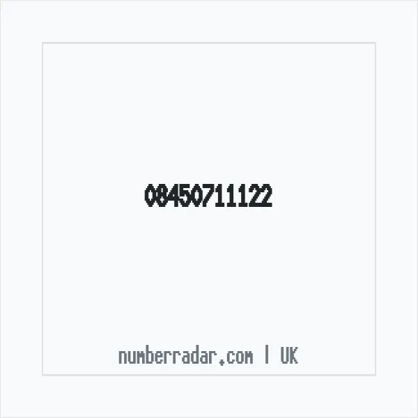 Reverse number check for +44 845 071 1122 — who called me?