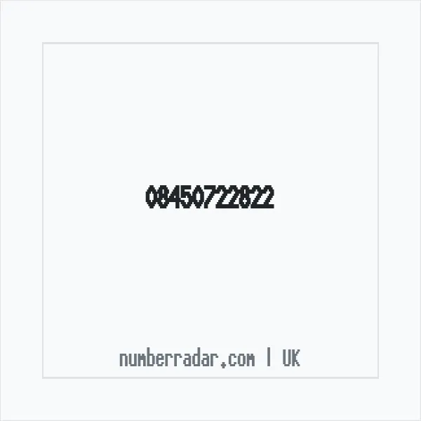 Reverse number check for +44 845 072 2822 — who called me?