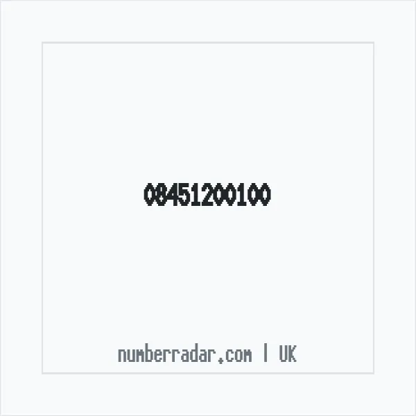 Reverse number check for +44 845 120 0100 — who called me?
