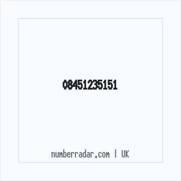 Reverse number check for +44 845 123 5151 — who called me?