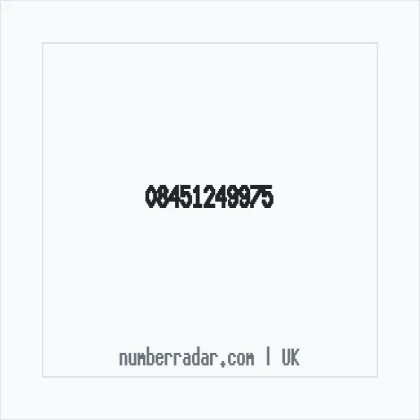 Reverse number check for +44 845 124 9975 — who called me?