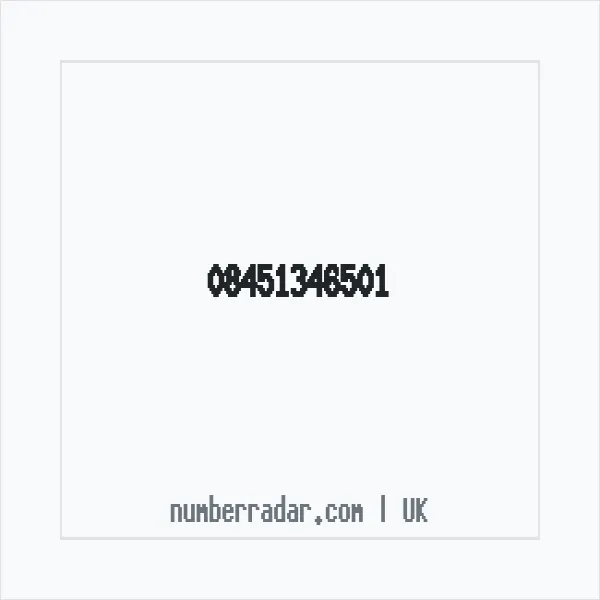Reverse number check for +44 845 134 6501 — who called me?