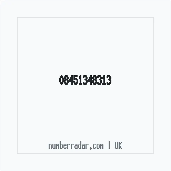 Reverse number check for +44 845 134 8313 — who called me?