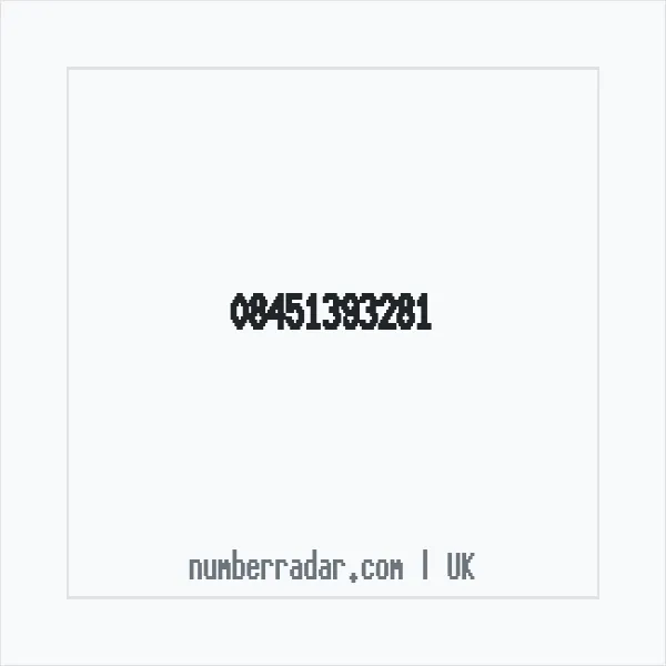 Reverse number check for +44 845 139 3281 — who called me?