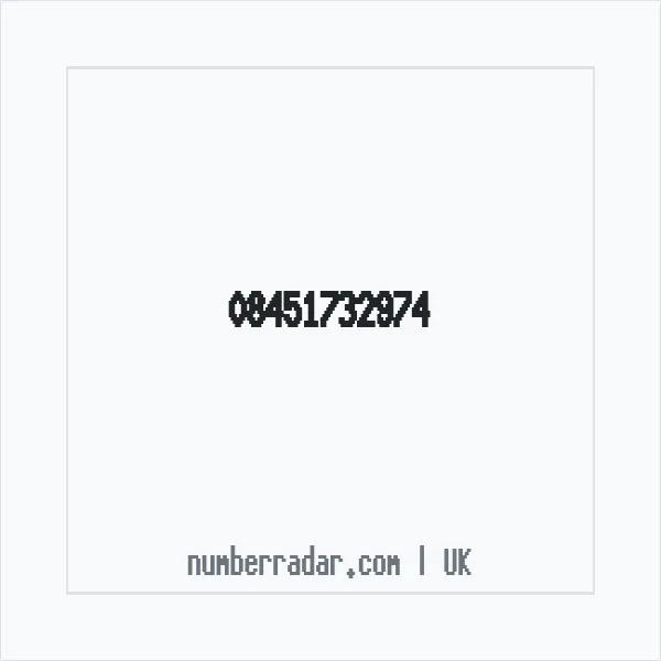 Reverse number check for +44 845 173 2974 — who called me?